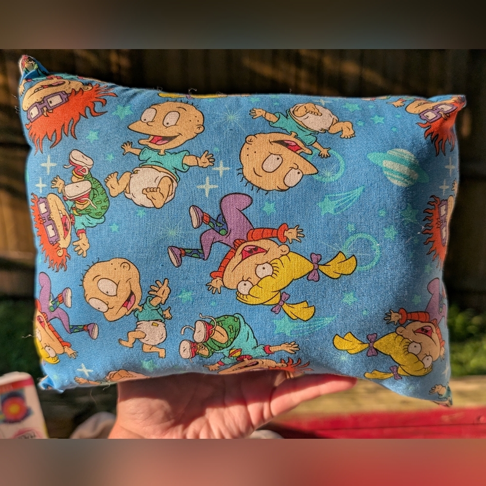 Blue Cartoon Character Pillow
